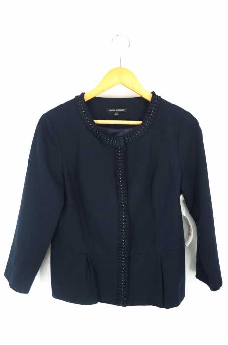 LAURA ASHLEY （ローラアシュレイ） デザインノーカラージャケット レディース アウター