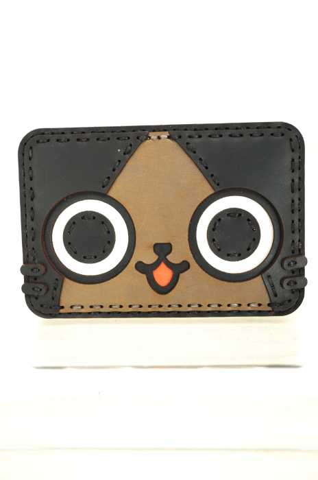 Ojaga design（オジャカデザイン） AIROU ネコフェイスパスケース メンズ 財布・ケース