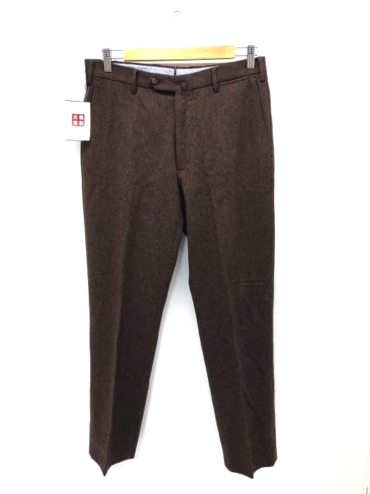 BEAMS F（ビームスエフ） ノータックウールスラックス メンズ パンツ