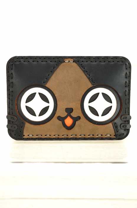 Ojaga design（オジャカデザイン） AIROU ネコフェイスパスケース メンズ 財布・ケース