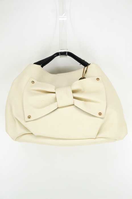 Passage Mignon パサージュ ミニョン リボンデザインレザー ハンドバッグ レディース バッグ ブランド古着買取販売バズストア