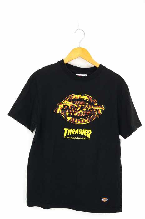 Dickies × THRASHER（ディッキーズ スラッシャー） マグロゴプリント半袖Tシャツ メンズ トップス