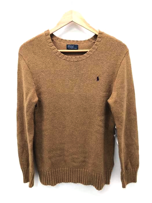 Polo by RALPH LAUREN（ポロバイラルフローレン） ワンポイント刺繍 エルボーパッチニット メンズ トップス