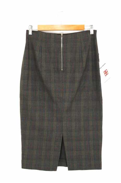ZARA WOMAN （ザラ ウーマン） バックジップ デザイン レディース スカート