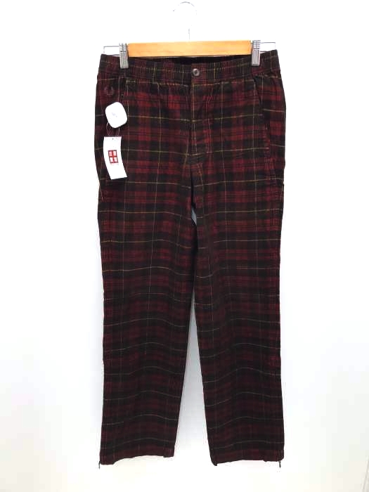 FRED PERRY(フレッドペリー) チェック柄 コーデュロイパンツ メンズ パンツ