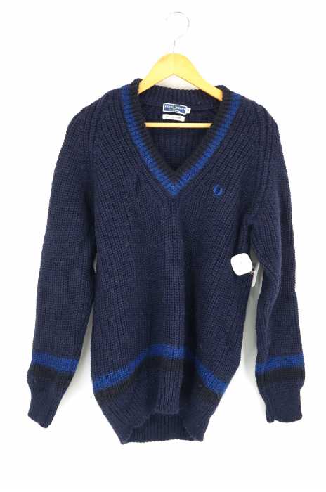 FRED PERRY （フレッドペリー） Vネックニットセーター メンズ トップス