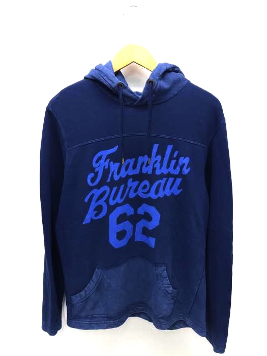 FRANKLIN&MARSHALL（フランクリンマーシャル） ムラ染加工プリントプルオーバーパーカー メンズ トップス
