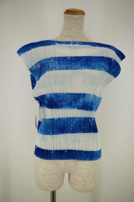 PLEATS PLEASE ISSEY MIYAKE (プリーツプリーズイッセイミヤケ) ノースリーブ プリーツ トップス レディース トップス