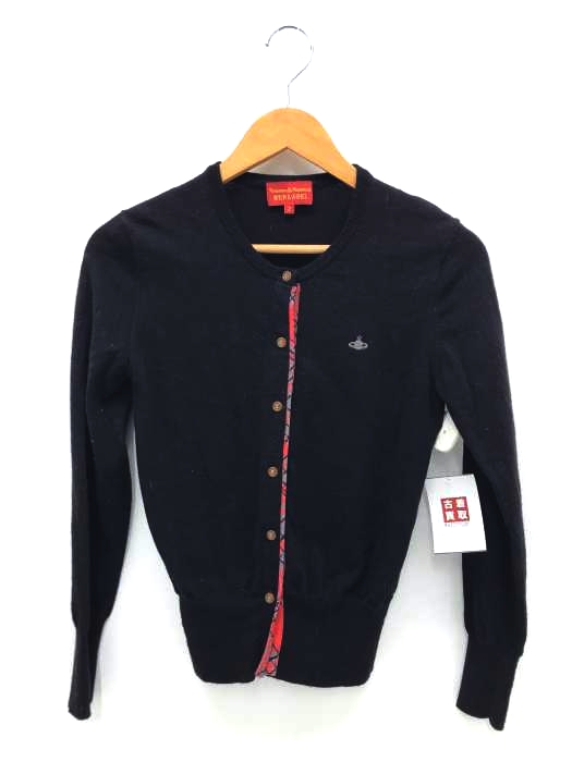Vivienne Westwood RED LABEL(ヴィヴィアンウエストウッドレッドレーベル) ワンポイント刺繍カーディガン レディース トップス
