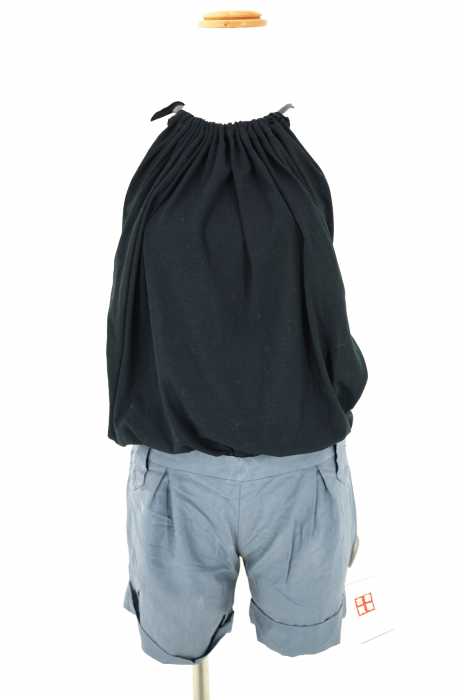 analog lighting （アナログライティング） 異素材切替ロンパース レディース ワンピース