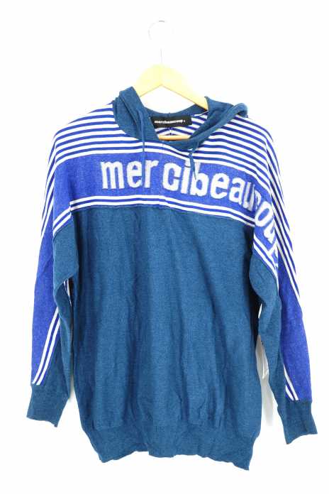 mercibeaucoup (メルシーボークー) しまリブニット レディース トップス