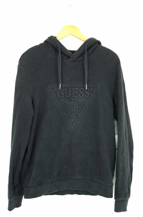 GUESS（ゲス） ロゴ デザインプルオーバーパーカー メンズ トップス