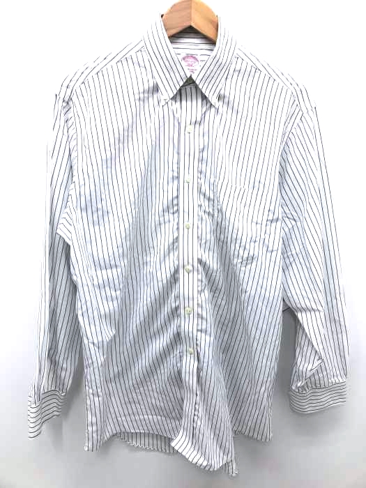 346 BROOKS BROTHERS(ブルックスブラザーズ) ストライプ ボタンダウンシャツ メンズ トップス