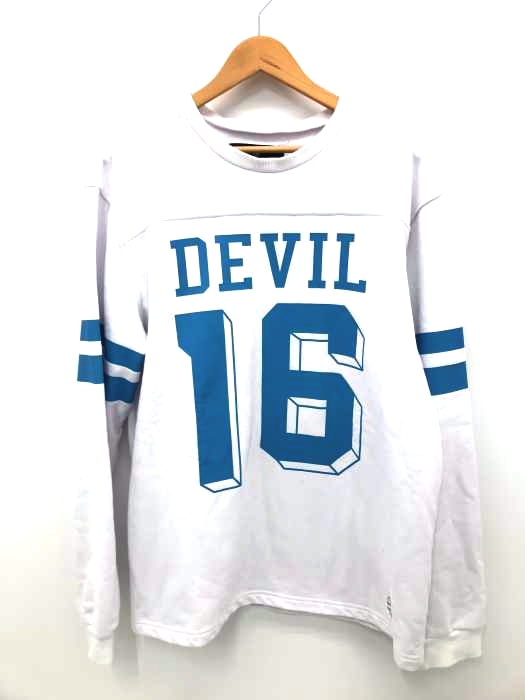 Deviluse（デビルユース） ナンバリングプリントクルーネックスウェット メンズ トップス