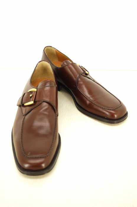 MAGNANNI (マグナーニ) シングルモンクストラップ スクエアトゥ レザーシューズ メンズ シューズ