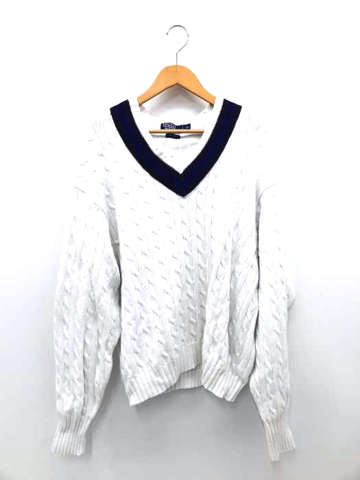 Polo by RALPH LAUREN（ポロバイラルフローレン） ケーブル編みVネックニット メンズ トップス
