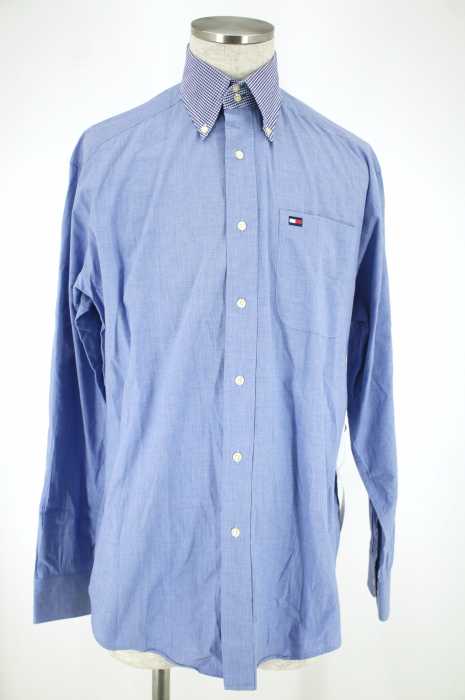 TOMMY HILFIGER （トミーヒルフィガー） ギンガムチェック切替ボタンダウンシャツ メンズ トップス