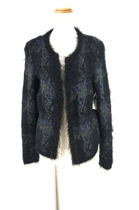 theory luxe (セオリーリュクス) 総柄起毛ニットカーディガン レディース トップス