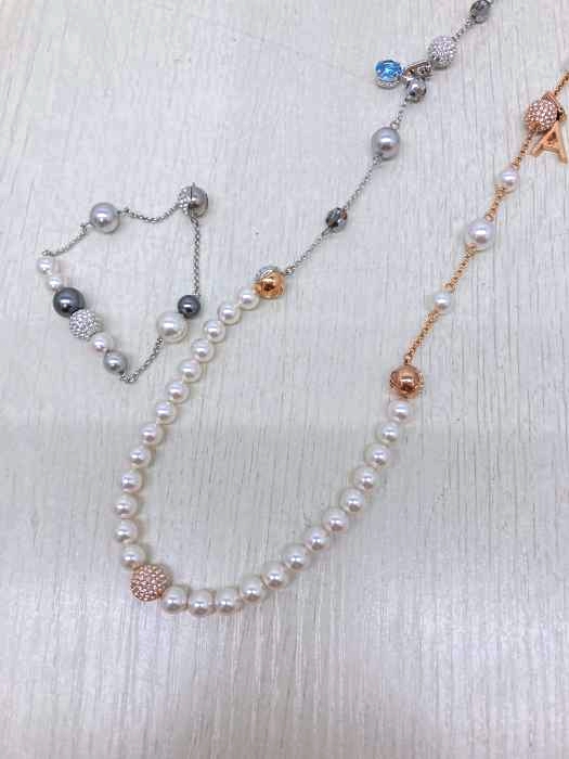 SWAROVSKI(スワロフスキ) パールコンビネックレス ブレスレットセット レディース アクセサリー