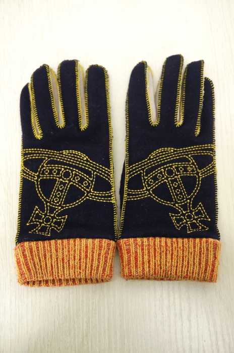 Vivienne Westwood （ヴィヴィアンウエストウッド） オーブ刺繍入り手袋 レディース ファッション雑貨