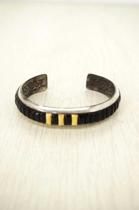 RAY ADAKAI（レイ アダカイ） NAVAJO ナバホ スタンプワーク バングル メンズ アクセサリー