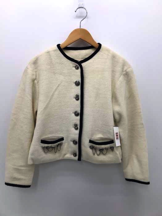 USED古着（ユーズドフルギ） ボタンデザイン ノーカラージャケット レディース アウター