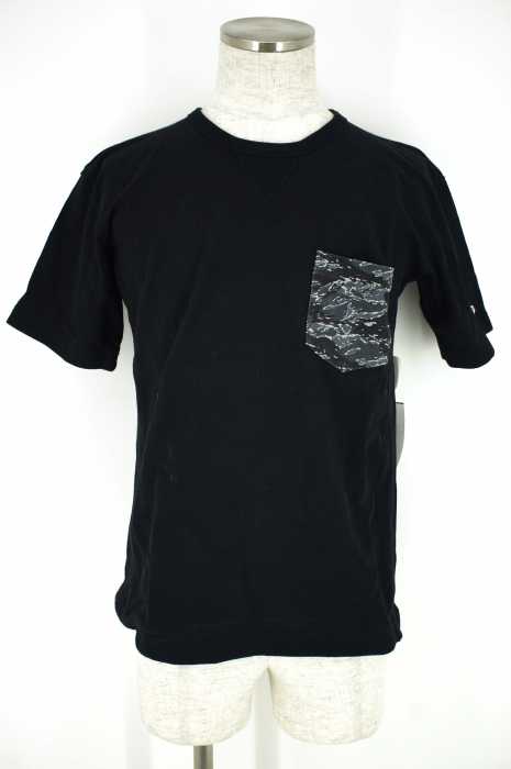 Champion × SHIPS （チャンピオン　シップス） 16AW別注REVERSE WEAVEリバースウィーブカモ柄ポケットTシャツ メンズ トップス