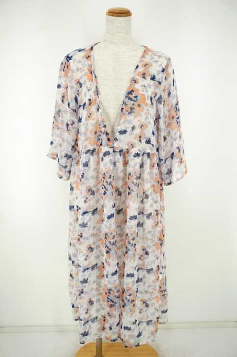 Flower フラワー 花柄シフォンロングガウン レディース トップス ブランド古着買取販売バズストア
