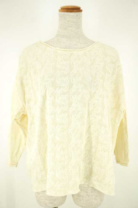 NATURAL BEAUTY BASIC （ナチュラルビューティーベーシック） 花柄ジャガードカットソー レディース トップス