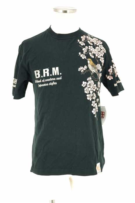 爆烈爛漫娘 (バクレツランマンムスメ) 「梅と鶯」 抜染Tシャツ メンズ トップス