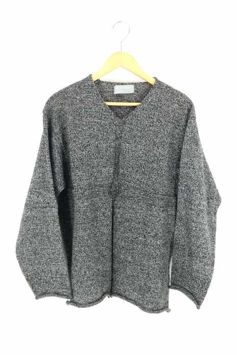 COMME des GARCONS HOMME (コムデギャルソンオム) 98AW 十字デザイン杢グレーニット メンズ トップス