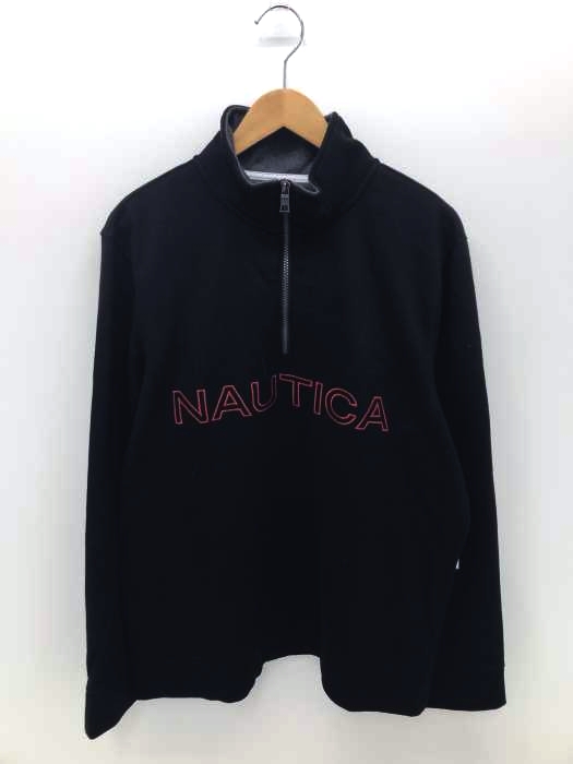NAUTICA（ノーティカ） ロゴ刺繍ハーフジップ トレーナー メンズ トップス