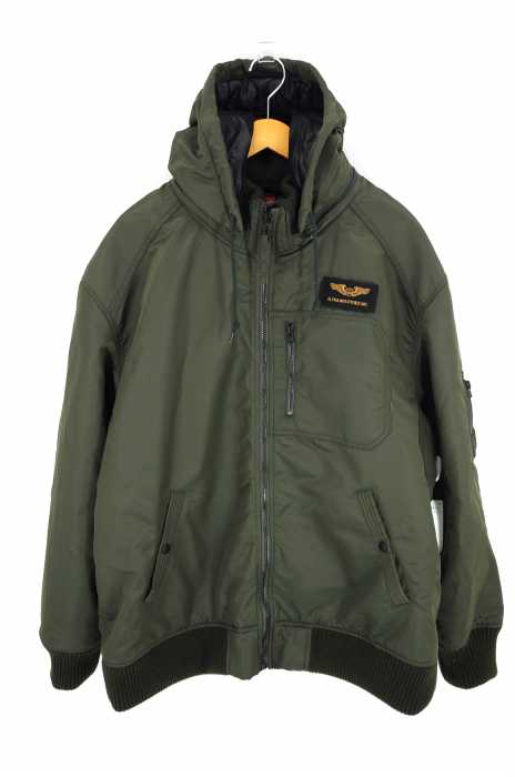 ALPHA INDUSTRIES （アルファインダストリーズ） HOODED RIB JACKET