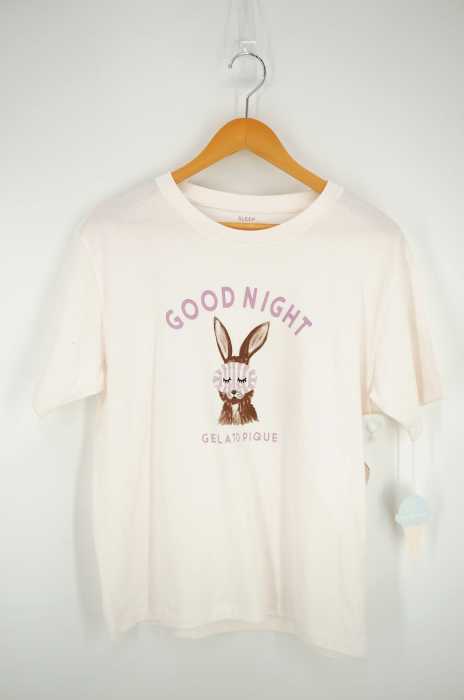 gelato pique （ジェラートピケ） アニマルアイマスクワンポイントTシャツ レディース トップス
