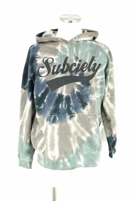 Subciety (サブサエティ) ダイダイ染プルオーバーパーカー メンズ トップス