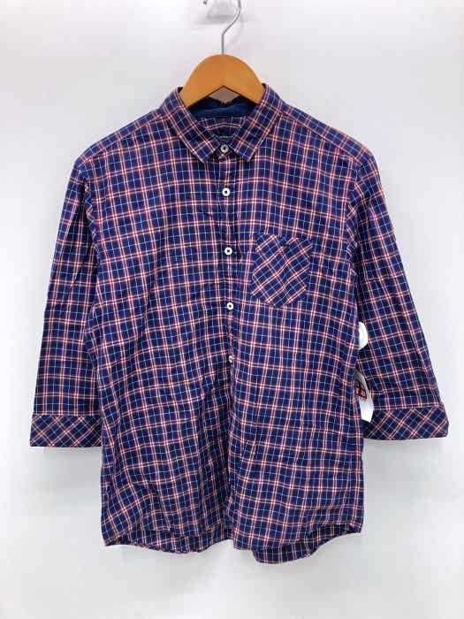 BURBERRY BLACK LABEL（バーバリーブラックレーベル） チェック柄7分袖シャツ メンズ トップス
