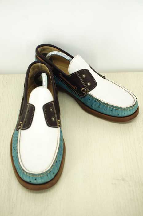 Paraboot (パラブーツ) 紐無し配色デッキシューズ メンズ シューズ