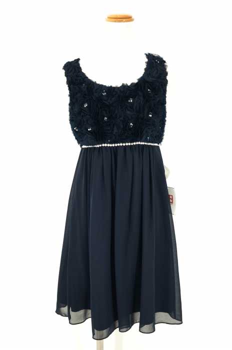 JUSGLITTY （ジャスグリッティー） パール付きローズモチーフワンピース レディース ワンピース