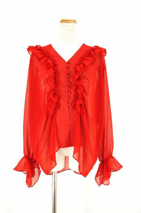 DHOLIC （ディーホリック） シフォンフリルブラウス レディース トップス