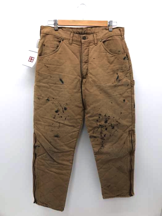 USED古着（ユーズドフルギ） 中綿入り裾ジップダック地ペインターパンツ TALON メンズ パンツ