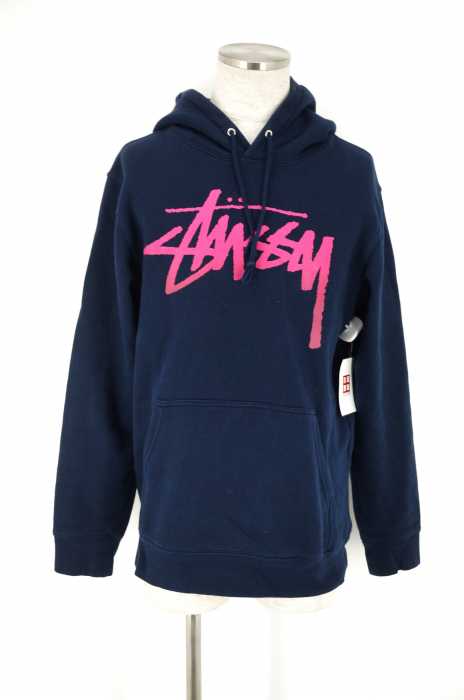 STUSSY （ステューシー） ロゴプリント スウェットプルオーバー メンズ トップス