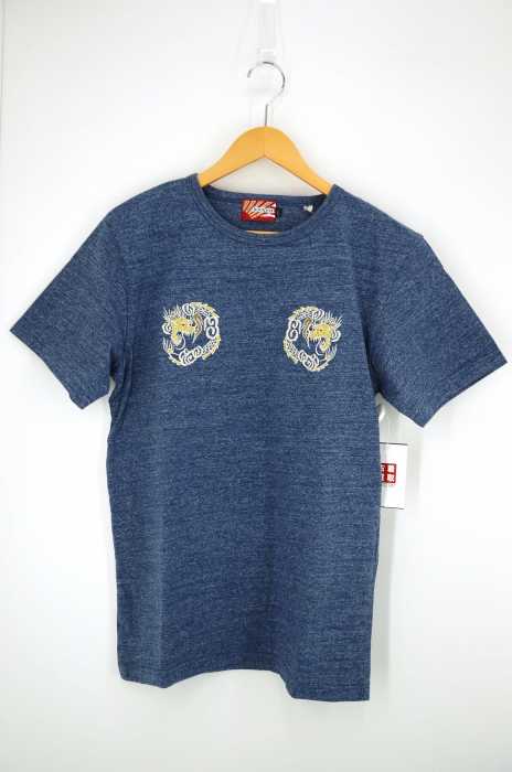 HOUSTON(ヒューストン) 刺繍クルーネックTシャツ メンズ トップス