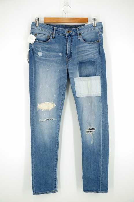 JAPAN BLUE(ジャパンブルー) パッチワーク クラッシュ加工 メンズ パンツ