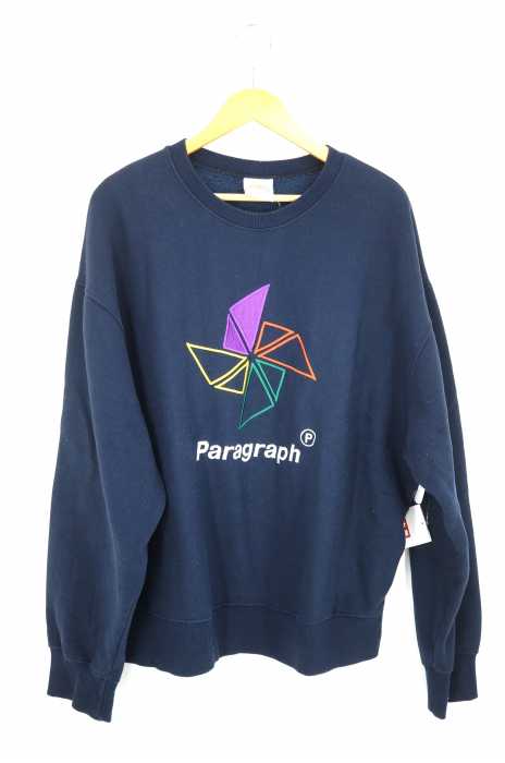 PARAGRAPH（パラグラフ） 刺繍デザインスウェット メンズ トップス