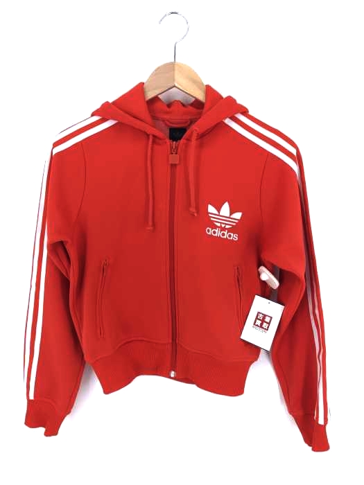 adidas Originals（アディダスオリジナルス） トレフォイルロゴ ラインジップアップパーカー レディース トップス