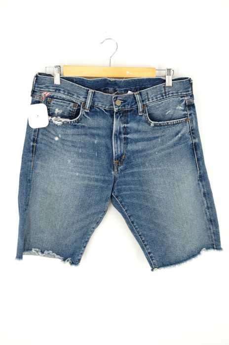 DENIM & SUPPLY RALPH LAUREN (デニム&サプライ ラルフローレン) 切りっぱなし デニムハーフパンツ メンズ パンツ