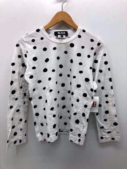 BLACK COMME des GARCONS（ブラックコムデギャルソン） AD2009 手書きドット柄長袖カットソー レディース トップス