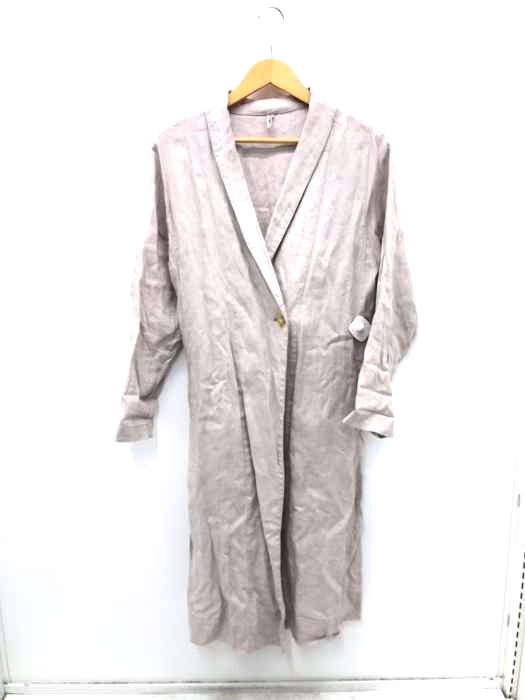 bulle de savon（ビュルデサボン） 19SS リネン ショップコート レディース アウター
