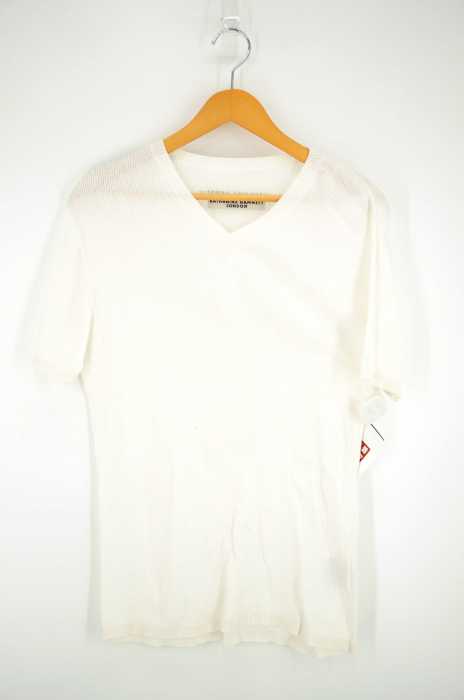 KATHARINE HAMNETT LONDON(キャサリンハムネットロンドン) リブニット半袖カットソー メンズ トップス