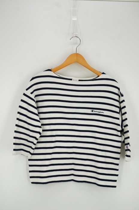 Champion （チャンピオン） 3/4 Sleeve Boat Neck T-Shirt レディース トップス